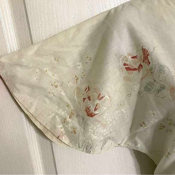 Vintage Handmade Floral Cream Dress - Picture 5 of 13